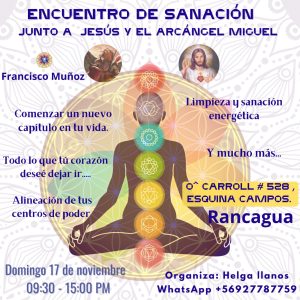 Encuentro de Sanación:  Junto a la Energía Crística de Jesús y el Arcángel Miguel (Rancagua)